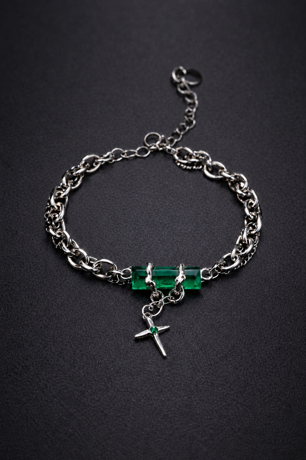 Crimson Edge Gothic Bracelet