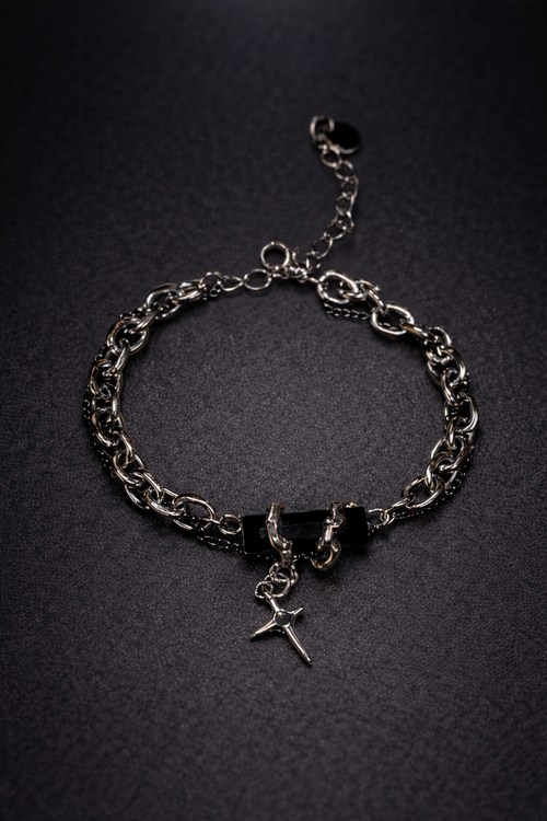 Crimson Edge Gothic Bracelet