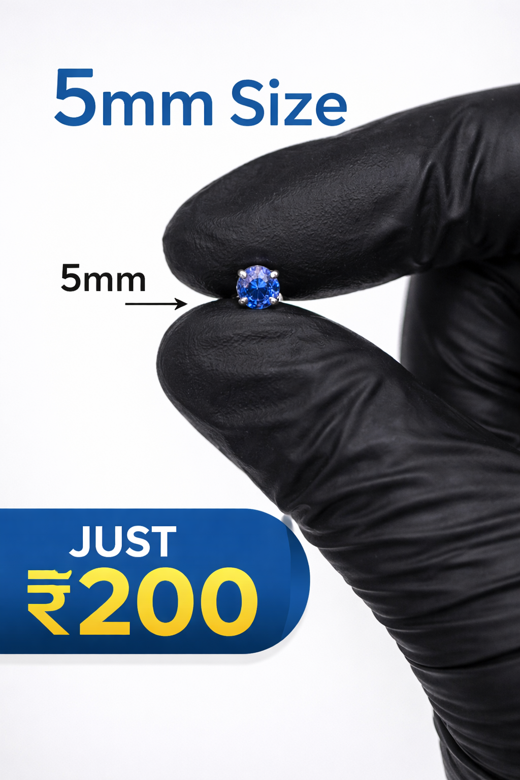 Blue spark stud