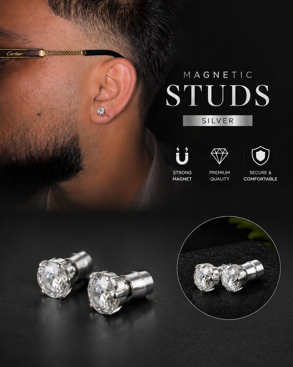 Ultra Shine Studs (magnetic)